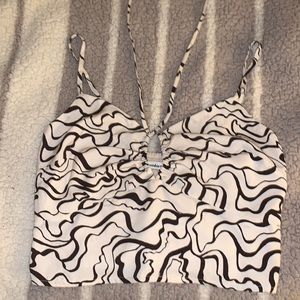 NWT Abercrombie and Fitch cropped keyhole tank